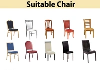 Elastic Chair Cover Stretch Removable Washable Short Dining Chair Cover Protector Seat Slipcover  -  Polyster, Elastic/ Stretchable,  Multipack of1